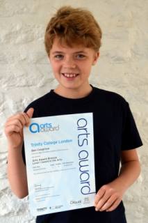 Arts Award Performing Arts Success