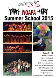 Singing Dance Drama Summer Holiday Performing Arts scheme for children aged 7 - 16yrs in Witney near Oxford
