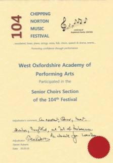 Singing Group - Chipping Norton Music Festival 2016
